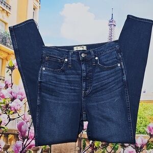 Madewell Indigo High Rise Skinny Jeans Size 27